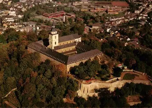 AK / Ansichtskarte 73961898 Siegburg_NRW Benediktinerabtei St Michael Fliegeraufnahme