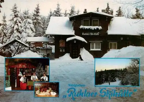 AK / Ansichtskarte 73961916 Ruhla Ruhlaer Skihuette Gastraum Panorama