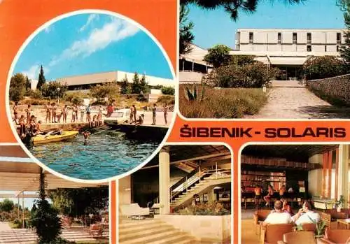 AK / Ansichtskarte 73961928 Sibenik_Croatia Solaris Hotel Gastraum Strandpartie