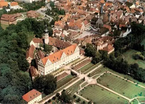 AK / Ansichtskarte 73961951 Weikersheim Fliegeraufnahme mit Schloss