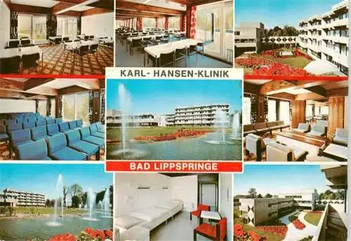 AK / Ansichtskarte 73961973 BAD_LIPPSPRINGE Karl Hansen Klinik Gastraeume Park Zimmer Speisesaal