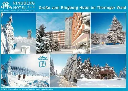 AK / Ansichtskarte  Suhl_Thueringer_Wald Ringberg Hotel Winterpanorama Teilansichten