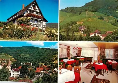 AK / Ansichtskarte  Sasbachwalden Haus Bruno Spinner Gastraum Panorama