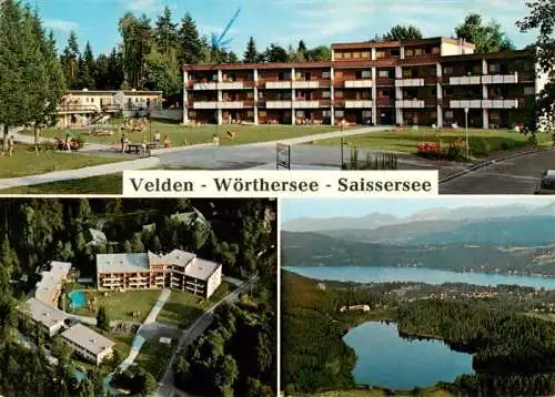 AK / Ansichtskarte 73962024 Velden__Woerthersee_AT Sol Village Familienhotel Gerstl mit Saissersee Fliegeraufnahmen