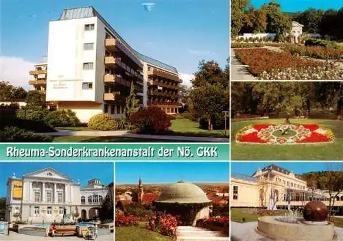 AK / Ansichtskarte 73962025 Baden_Wien_AT Rheuma Sonderkrankenanstalt der Noe GKK Park Teilansichten