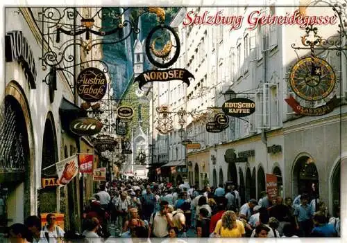 AK / Ansichtskarte  SALZBURG__AT Getreidegasse mit Zunftzeichen