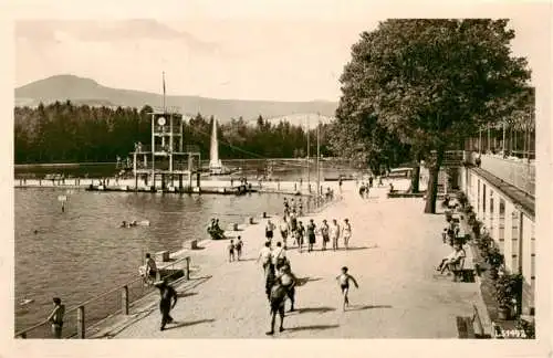 AK / Ansichtskarte  Grossschoenau_Sachsen Waldstrandbad Sprungturm