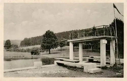 AK / Ansichtskarte  Winterstein_Waltershausen Schwimmbad