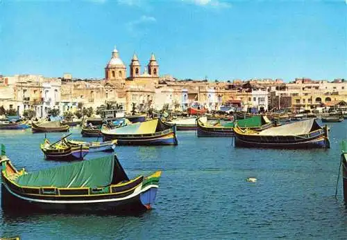 AK / Ansichtskarte  Marsaxlokk Ansicht vom Hafen aus