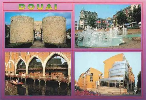 AK / Ansichtskarte  Douai_59_Nord Porte d'Arras Place d'Arme Palais de Justice Ecole des Mines