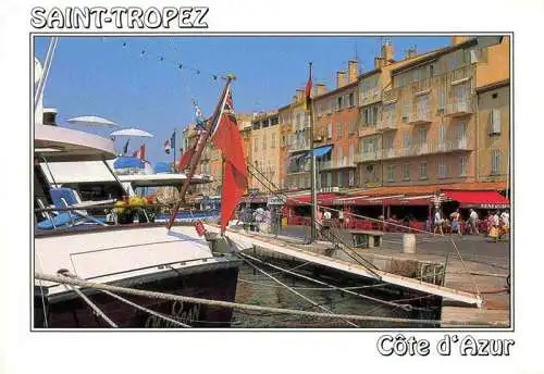 AK / Ansichtskarte  Saint_Tropez_Var Port Quai Jean-Jaurès et Sénéquier