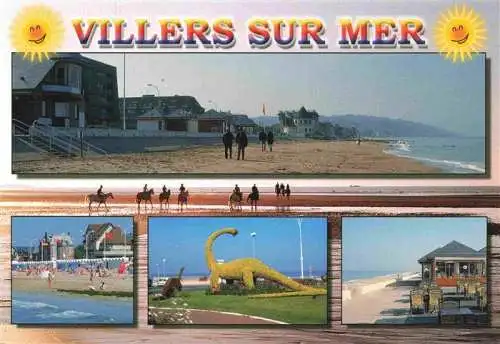 AK / Ansichtskarte  Villers-sur-Mer_14_Calvados Kuestenpanorama Strand Ausritt Strandrestaurant