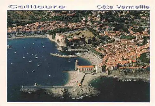 AK / Ansichtskarte  Collioure_66_Pyrenees-Orientales Eglise Notre Dame des Anges Château Royal vue aérienne