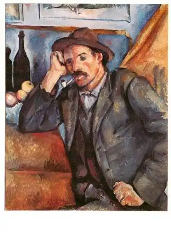 AK / Ansichtskarte 73962225 Kuenstlerkarte Paul Cezanne der Raucher 