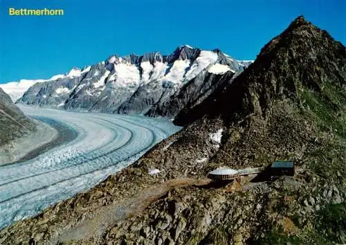 AK / Ansichtskarte 73962237 Gletscher_Glacier_Glaciar Bettmerhorn Restourant Bergstation