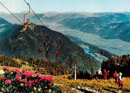 AK / Ansichtskarte 73962242 Sessellift_Chairlift_Telesiege Kramsach in Tirol Sonnwendjocht Bergbahn