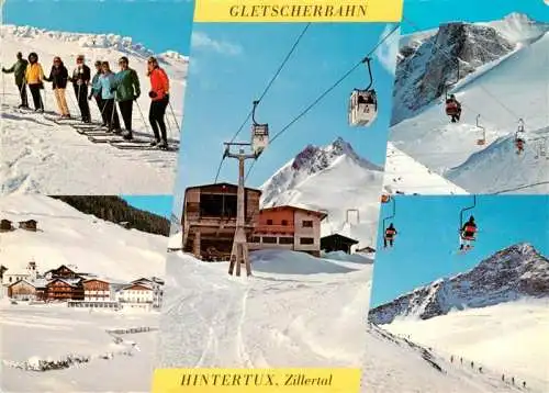 AK / Ansichtskarte  Sessellift_Chairlift_Telesiege Gletscherbahn Hintertux Zillertal Tirol