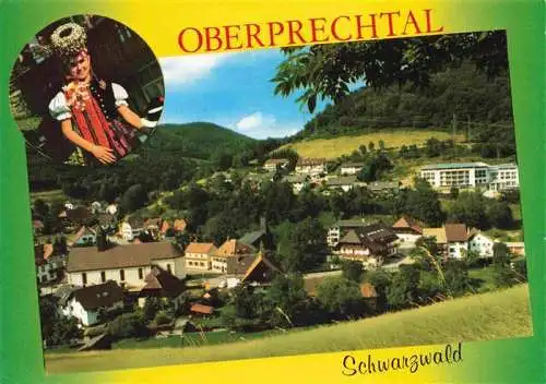 AK / Ansichtskarte 73962276 Oberprechtal_Elzach_Elztal_BW Panorama Erholungsort Trachten Schwarzwald