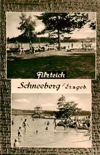 AK / Ansichtskarte 73962286 Schneeberg__Erzgebirge Strandbad Filzteich