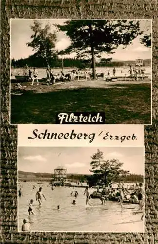 AK / Ansichtskarte  Schneeberg__Erzgebirge Strandbad Filzteich