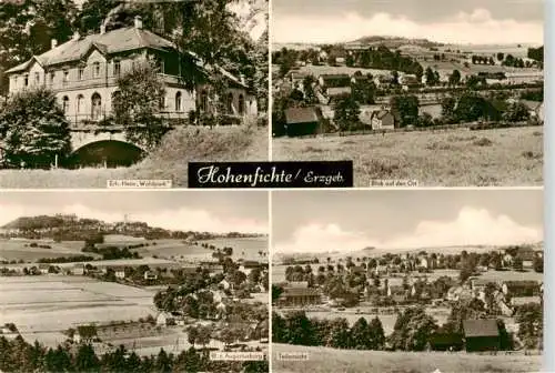 AK / Ansichtskarte  Hohenfichte Erholungsheim Waldpark Ortsblick Augustusburg Panorama