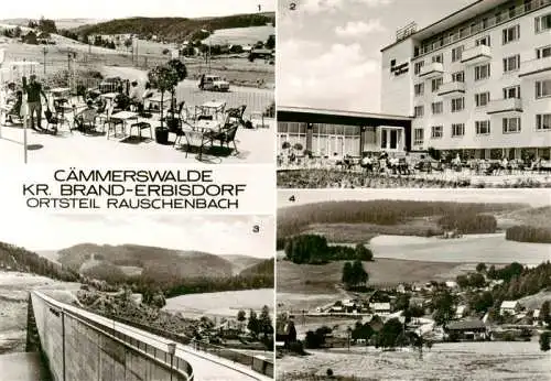 AK / Ansichtskarte 73962384 Rauschenbach_Caemmerswalde_Sachsen FDGB Erholungsheim Paul Gruner Terrasse Sperrmauer der Rauschenbachtalsperre Panorama