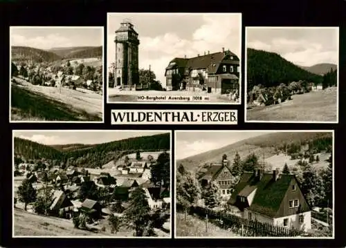 AK / Ansichtskarte 73962402 Wildenthal_Eibenstock Panorama HO Berghotel Auersberg Teilansichten