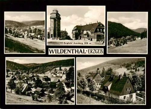 AK / Ansichtskarte  Wildenthal_Eibenstock Panorama HO Berghotel Auersberg Teilansichten