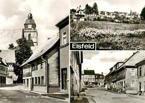 AK / Ansichtskarte  Eisfeld_Thueringen Karl Marx Strasse Teilansicht Ernst Thaelmann Strasse