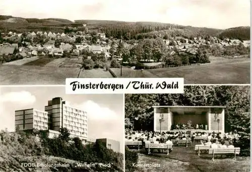 AK / Ansichtskarte 73962421 Finsterbergen_Bad Panorama FDGB Erholungsheim Wilhelm Pieck Konzertplatz