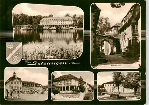 AK / Ansichtskarte  Bad_Salzungen Kurhaus Malerwinkel Am Markt Kurhausterrasse Badehaus