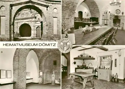 AK / Ansichtskarte  Doemitz_Mecklenburg-Vorpommern Heimatmuseum Eingang zur Festung Pulverkeller Fritz Reuter Gedenkstaette Volkskundeabteilung