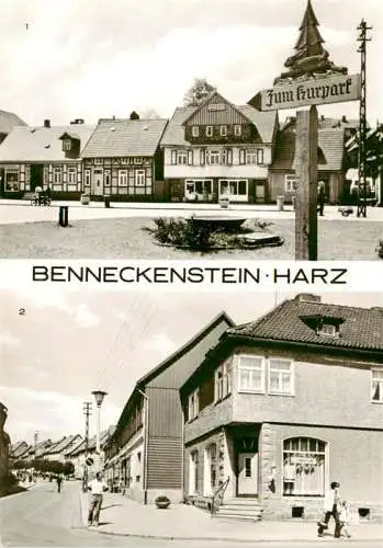 AK / Ansichtskarte 73962494 Benneckenstein_Harz Am Roten Platz Blick zur Oberstadt
