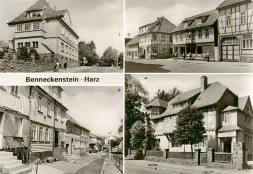 AK / Ansichtskarte  Benneckenstein_Harz Postamt in der Bahnhofstrasse Oberstadt Bergstrasse FDGB Erholungsheim Georgi Dimitroff