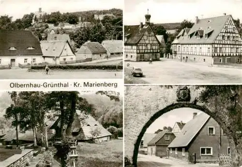 AK / Ansichtskarte  Gruenthal_Olbernhau Teilansicht In der Huette Althammer oestliches Huettentor