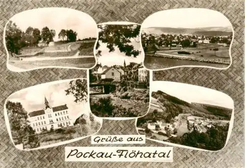 AK / Ansichtskarte 73962518 Pockau_Floehatal_Sachsen Teilansichten Schloss Panorama