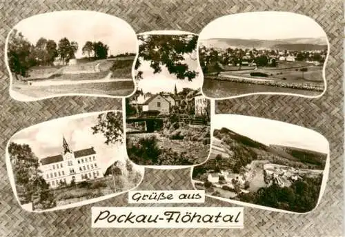 AK / Ansichtskarte  Pockau_Floehatal_Sachsen Teilansichten Schloss Panorama