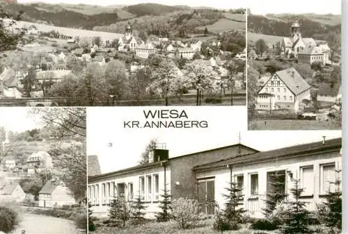 AK / Ansichtskarte  Wiesa_Erzgebirge_Sachsen Teilansicht An der Zschopau Landambulatorium