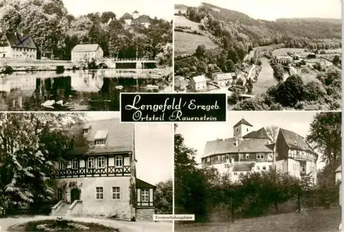 AK / Ansichtskarte  Lengefeld_Erzgebirge OT Rauenstein Schwanenteich Panorama Kindererholungsheim