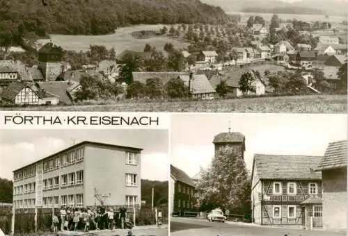 AK / Ansichtskarte  Foertha_Marksuhl_Thueringen Panorama Schule Ortspartie