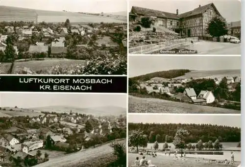 AK / Ansichtskarte 73962571 Mosbach_Thueringen Panorama Gasthaus Klosterhof Schwimmbad