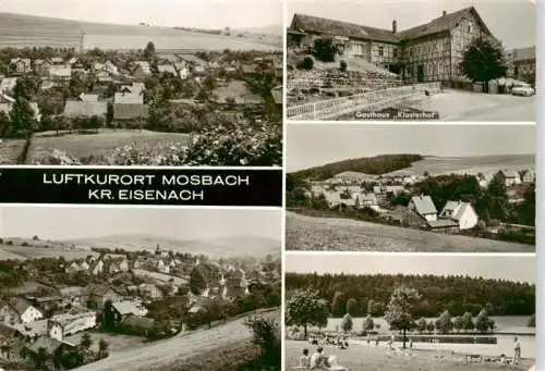 AK / Ansichtskarte  Mosbach_Thueringen Panorama Gasthaus Klosterhof Schwimmbad