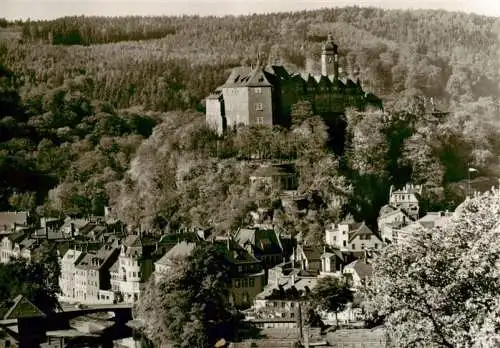 AK / Ansichtskarte  Greiz_Thueringen Panorama mit Schloss