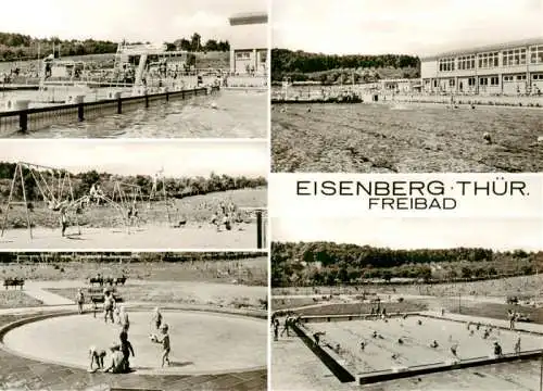 AK / Ansichtskarte  Eisenberg__Thueringen Freibad Details