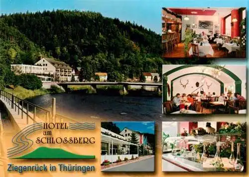 AK / Ansichtskarte  Ziegenrueck_Saale_Thueringen Hotel am Schlossberg Gastraeume Theke