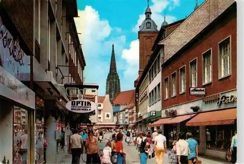 AK / Ansichtskarte 73962642 MueNSTER___Westfalen Salzstrasse mit Dominikaner und Lambertikirche