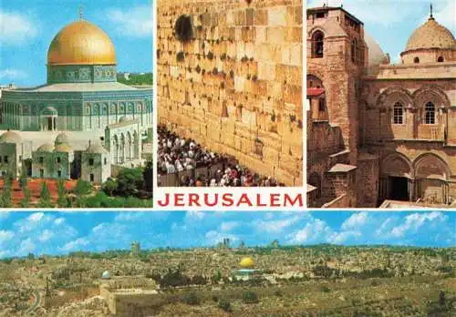 AK / Ansichtskarte  Jerusalem__Yerushalayim_Israel Holy City of the three monotheistic faiths