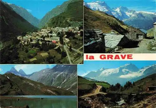 AK / Ansichtskarte  La_Grave_05_Hautes-Alpes Vue générale le Chazelet et la Meije Lac du Goléon Alpes
