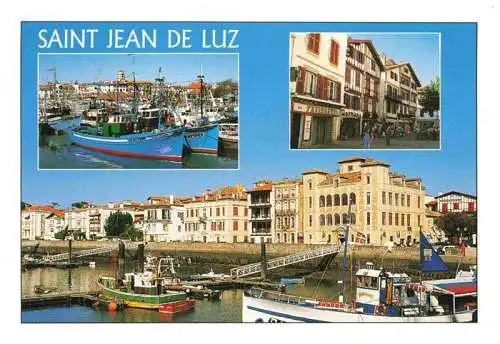 AK / Ansichtskarte  Saint-Jean-de-Luz Hafen Fischkutter Zentrum
