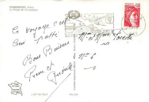 AK / Ansichtskarte  Compiegne_60_Oise Palais de Compiègne Monument Parc